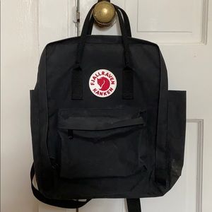 Fjallraven black backpack